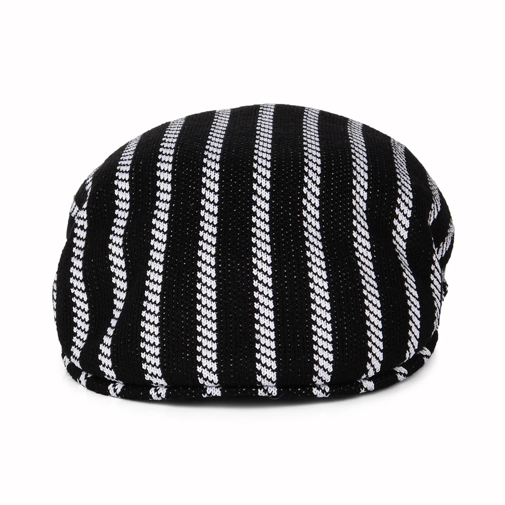 Kangol Twist Stripe 504 Schiebermütze - Schwarz-Weiß - Image 2