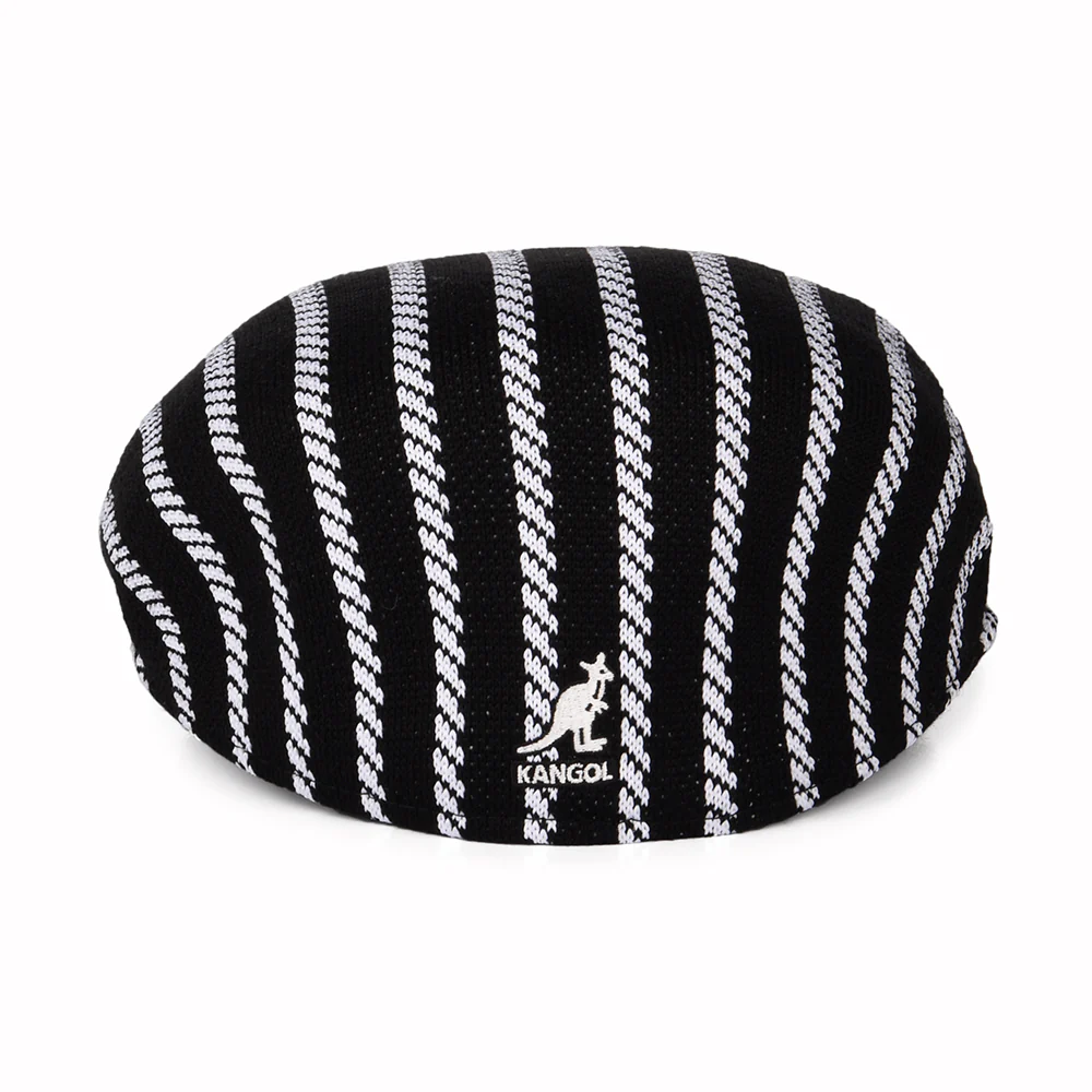 Kangol Twist Stripe 504 Schiebermütze - Schwarz-Weiß - Image 3