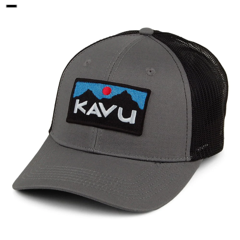 Kavu Above Standard Trucker Cap aus Baumwolle - Anthrazit - Image 4