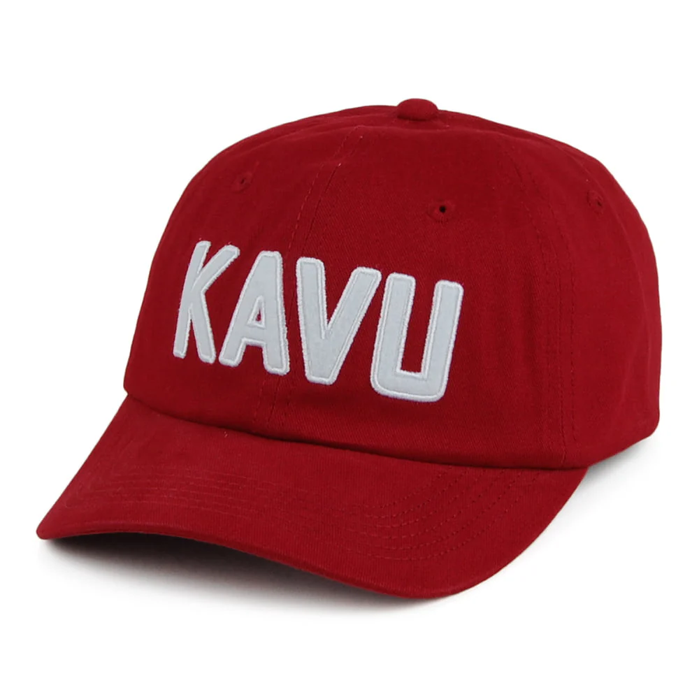 Kavu Ballard Classic Baseball Cap aus Baumwolle - Ziegelrot