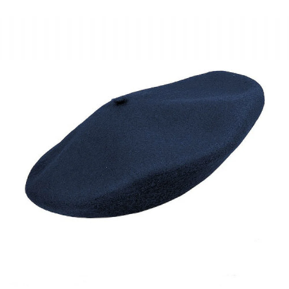Kinder Baskenmütze Wolle Marineblau Großhandel - Image 2