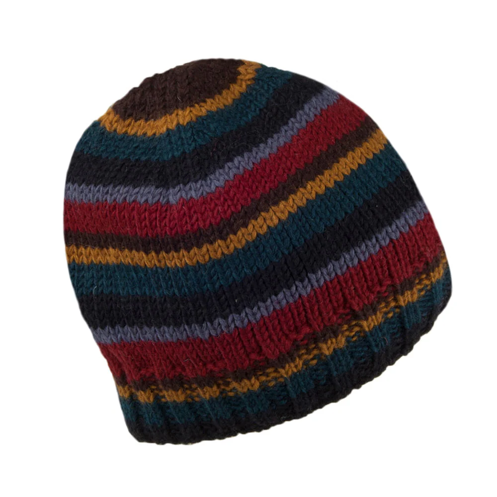 Kusan Brooklyn Beanie Mütze gestreift - Mehrfarbig - Image 2
