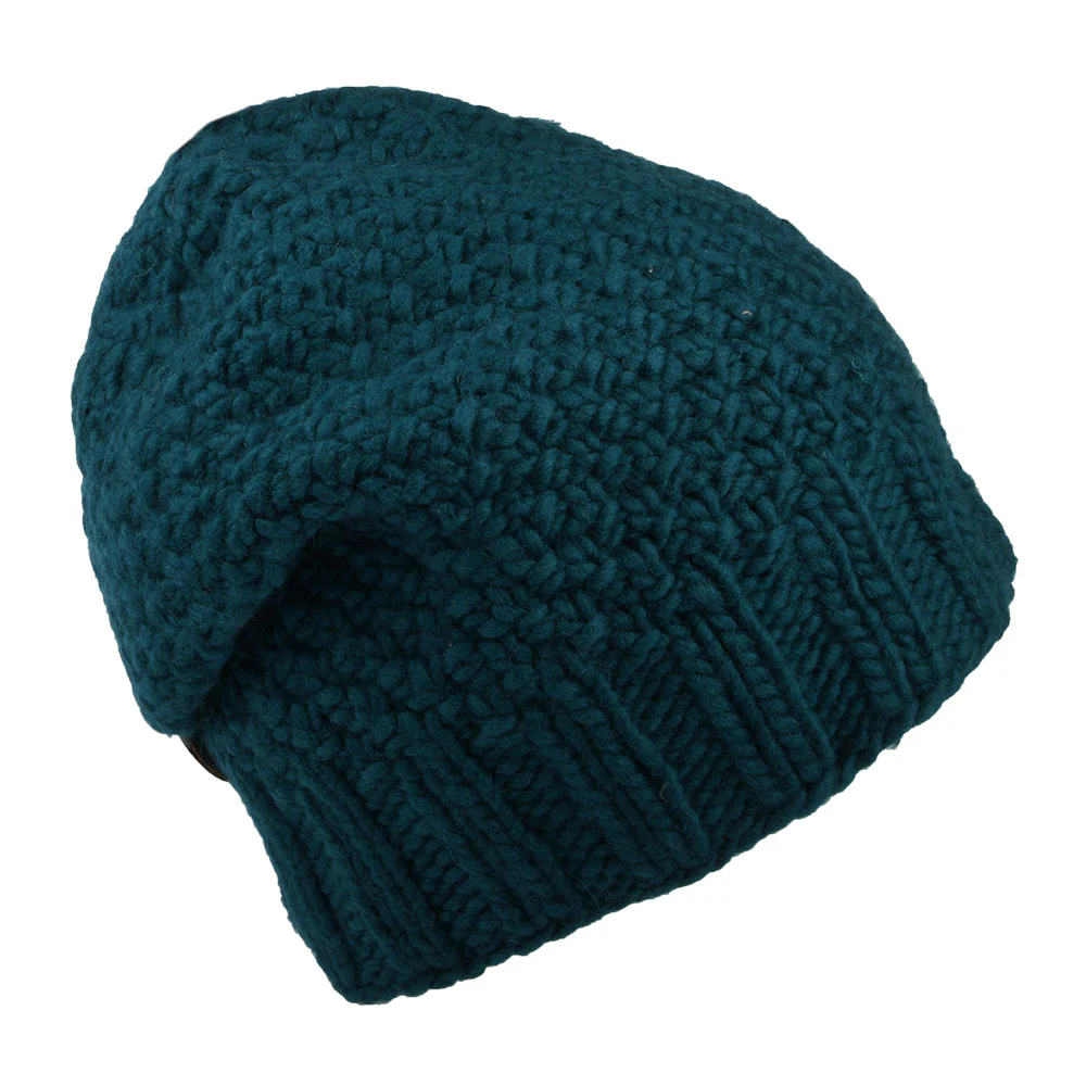 Kusan Button Down Beanie Mütze - Petrol - Image 2