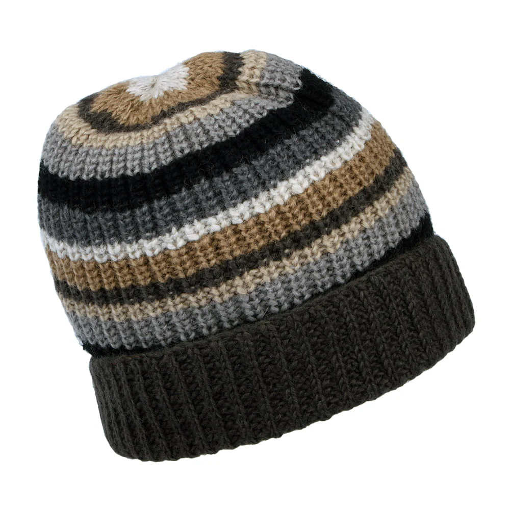 Kusan Cardi Rib Turn Up Beanie Mütze - Anthrazit-Multi - Image 2