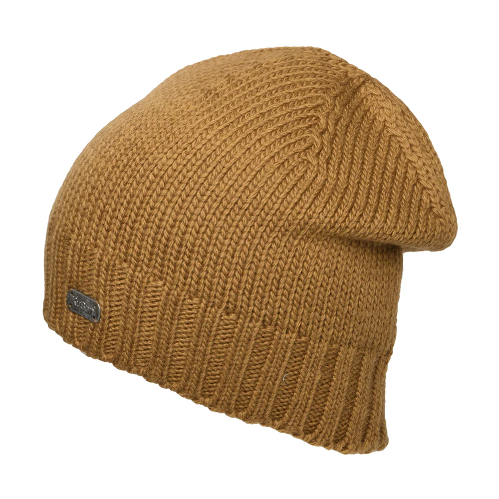 Kusan Beanie Mütze aus Merinowolle - Hellbraun - Image 2