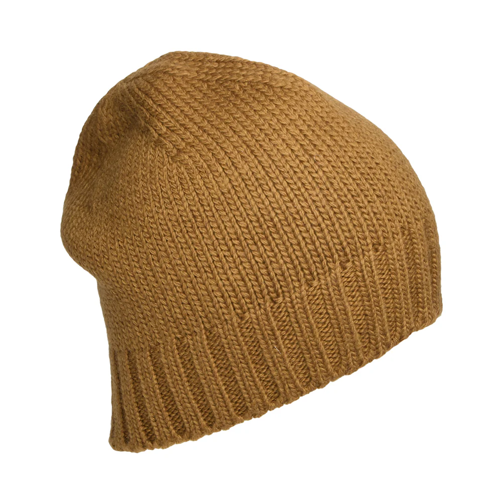 Kusan Beanie Mütze aus Merinowolle - Hellbraun - Image 4