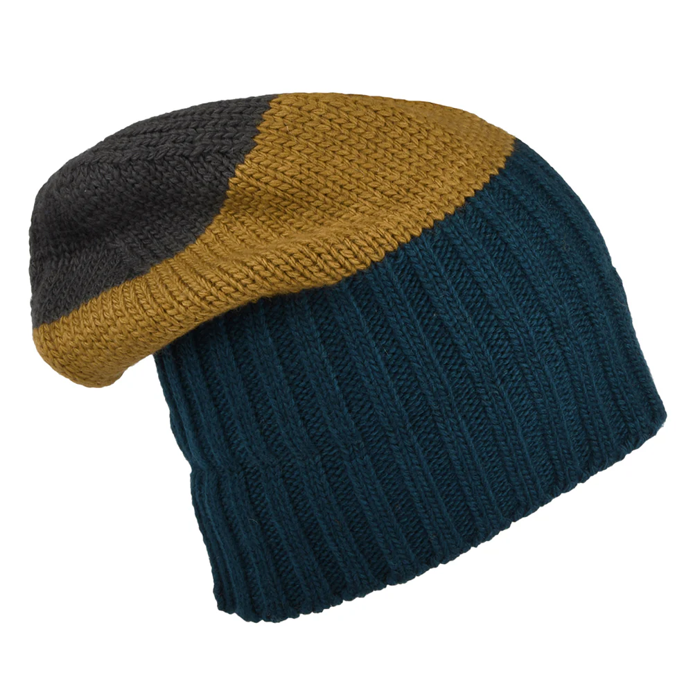 Kusan Floppy Beanie Mütze aus Merinowolle - Mehrfarbig - Image 2