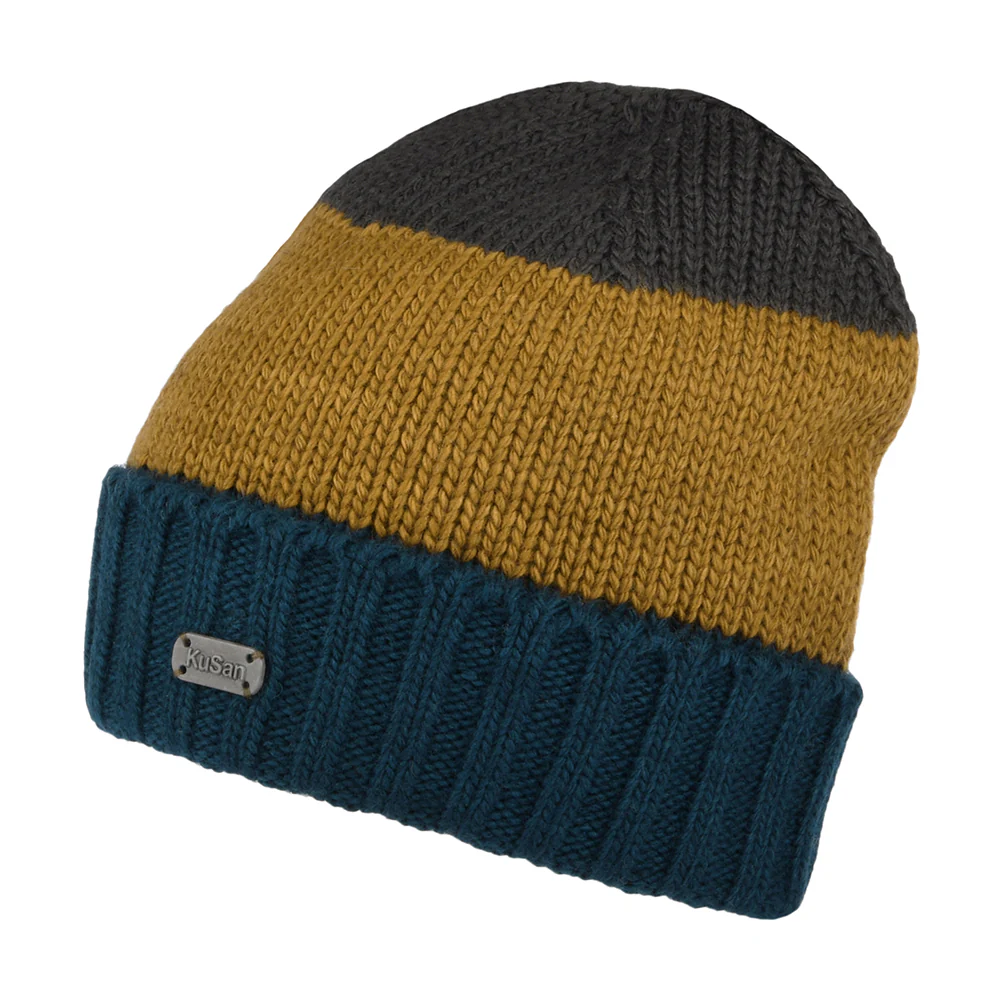 Kusan Floppy Beanie Mütze aus Merinowolle - Mehrfarbig - Image 3