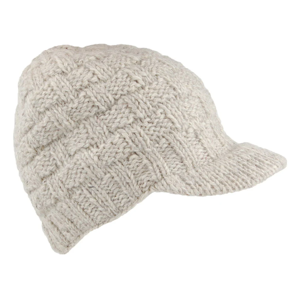 Kusan Korbmuster Schirmmütze - Hellbeige - Image 2