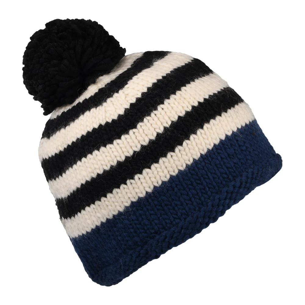 Kusan Moss Yarn Bommelmütze - Marineblau - Image 2