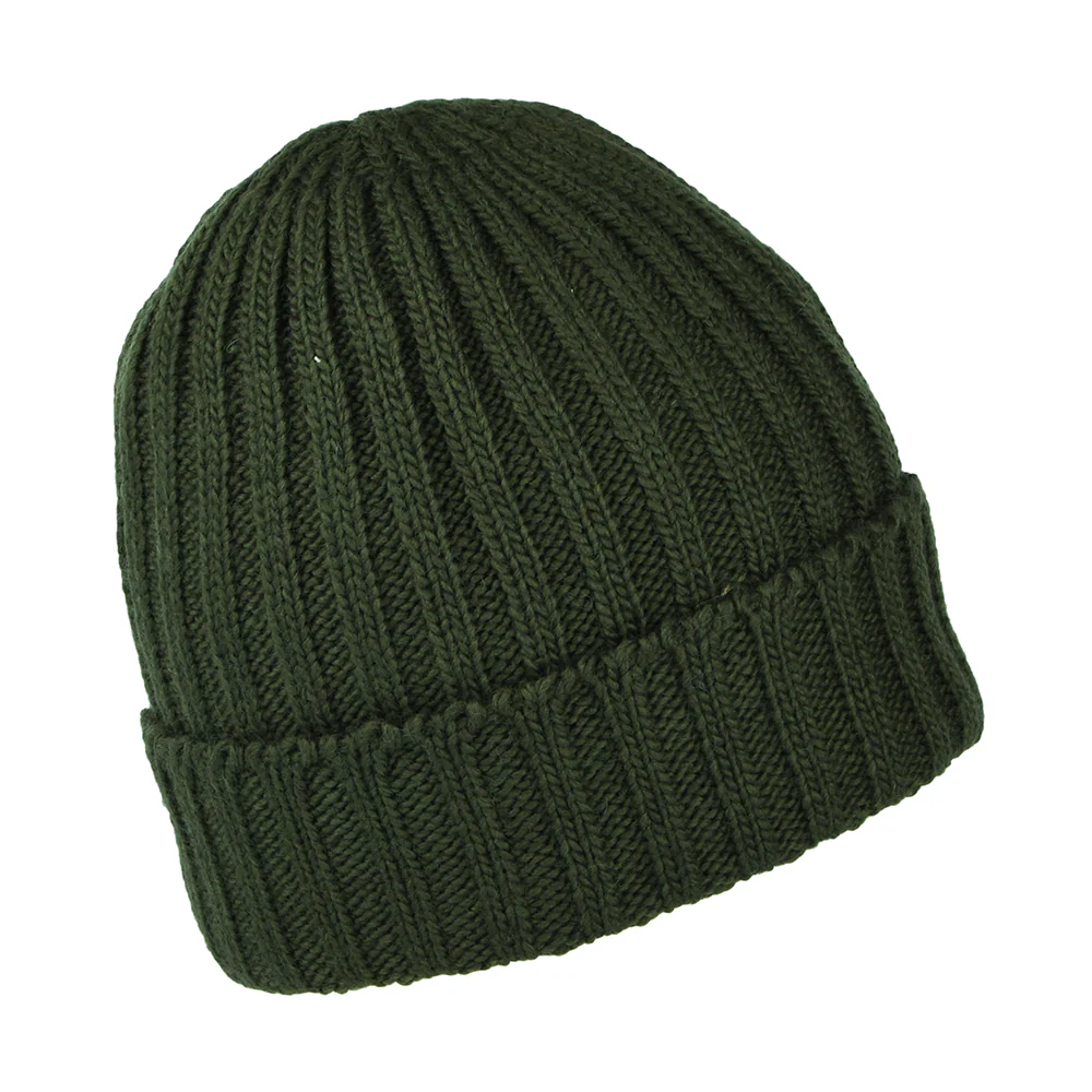 Kusan Turn Up Beanie Mütze Gerippt - Khaki - Image 2