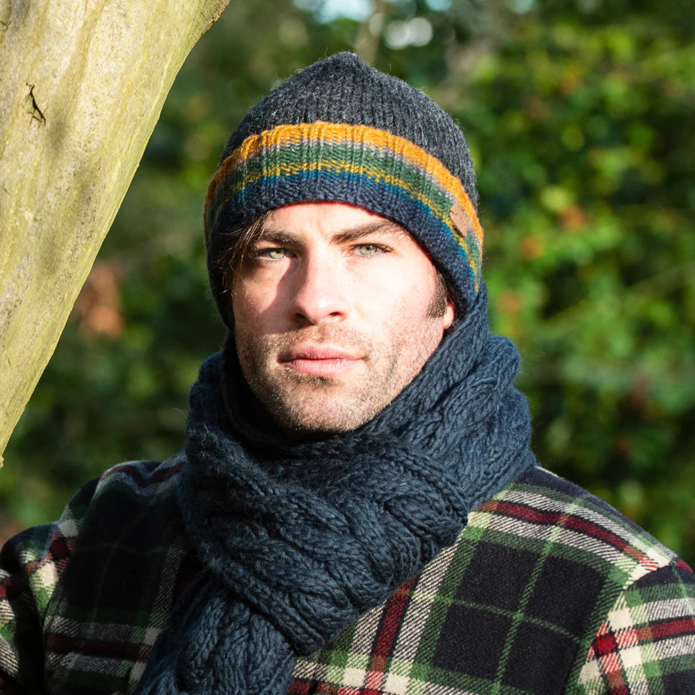 Kusan Turn Up Cuff Beanie Mütze Strick - Anthrazit - Image 3