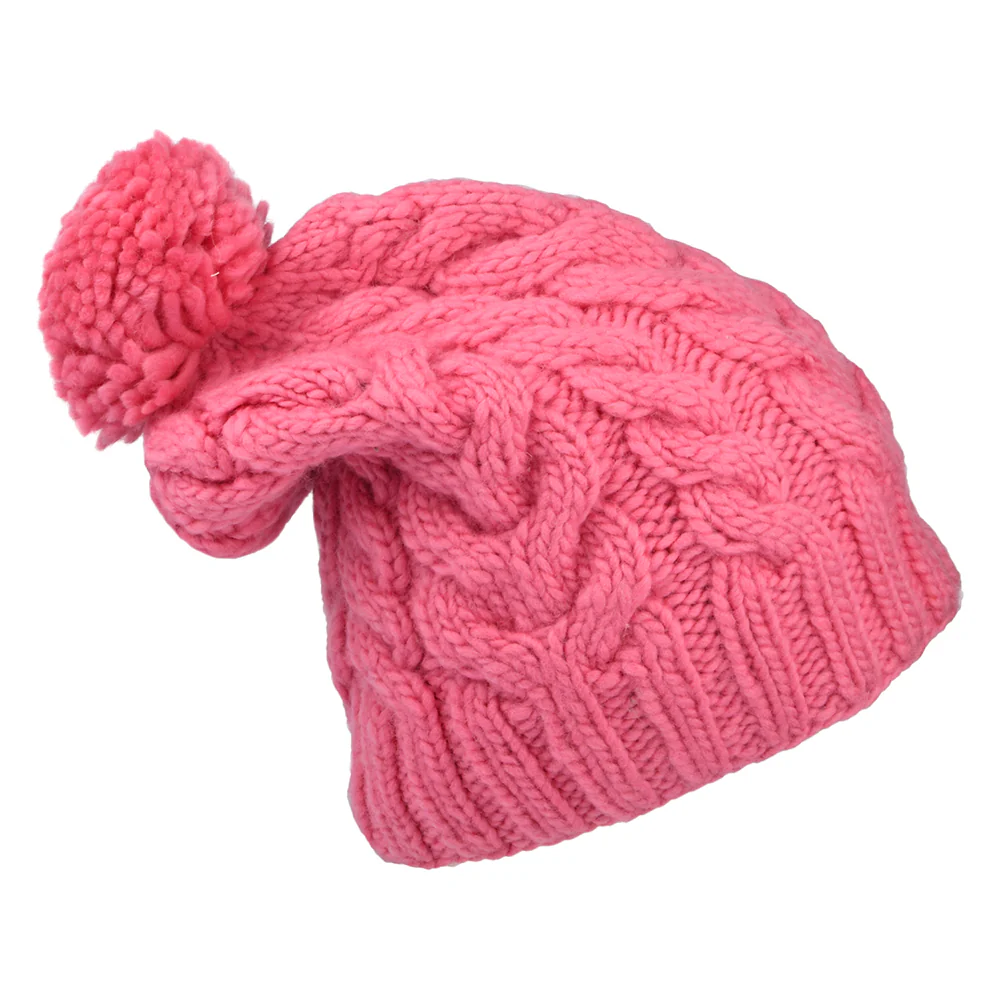 Kusan Übergroße Bommelmütze - Bubblegum Pink - Image 2