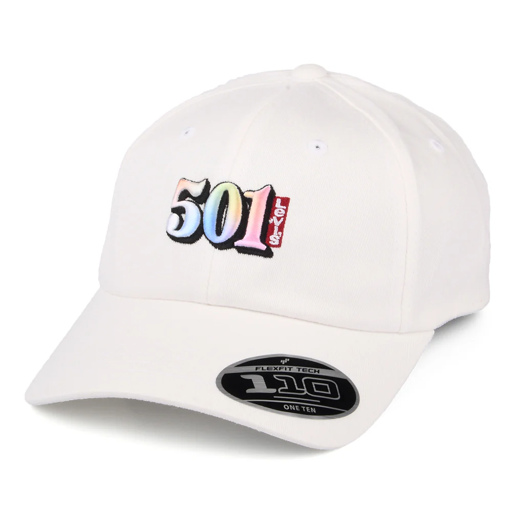 Levi's Damen Flexfit Baseball Cap mit leerem Etikett - Creme