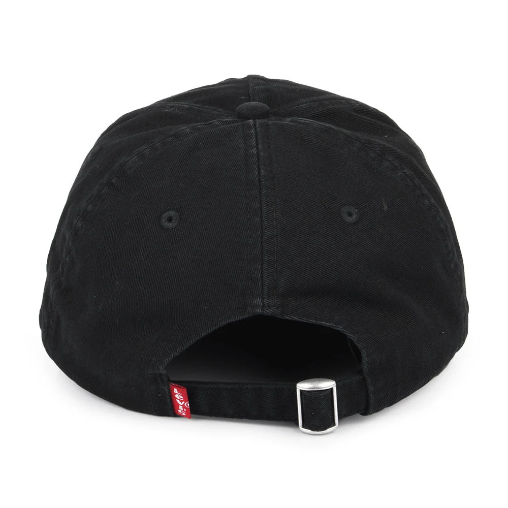 Levi's Debossed Big Batwing Verwaschene Baseball Cap - Schwarz - Image 3