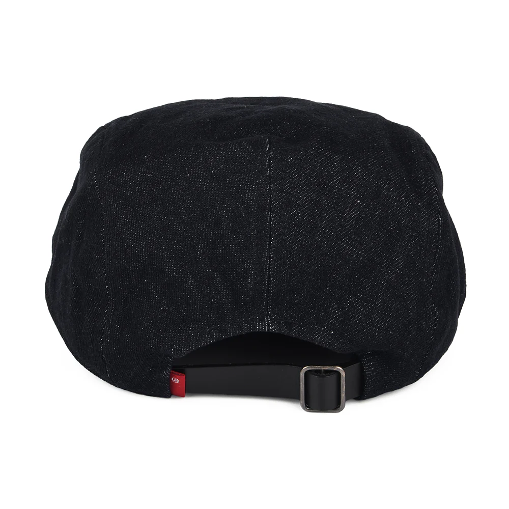 Levi's Driver Denim Schiebermütze mit leerem Etikett - Dunkelblau - Image 3