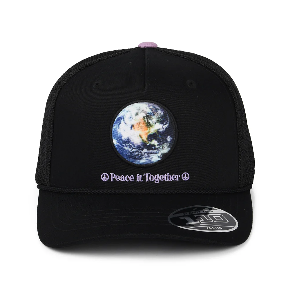 Levi's Earth Day Graphic Flexfit Trucker Cap mit leerem Etikett - Schwarz - Image 2