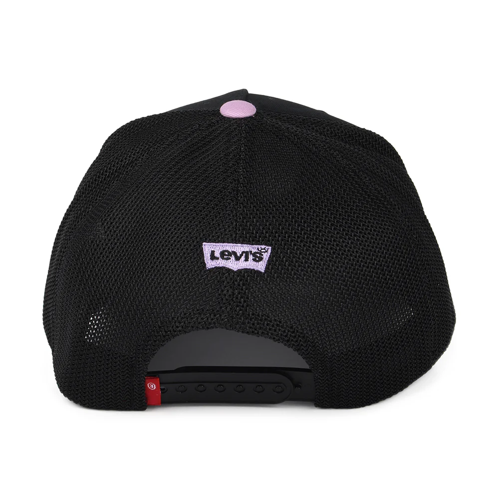 Levi's Earth Day Graphic Flexfit Trucker Cap mit leerem Etikett - Schwarz - Image 3
