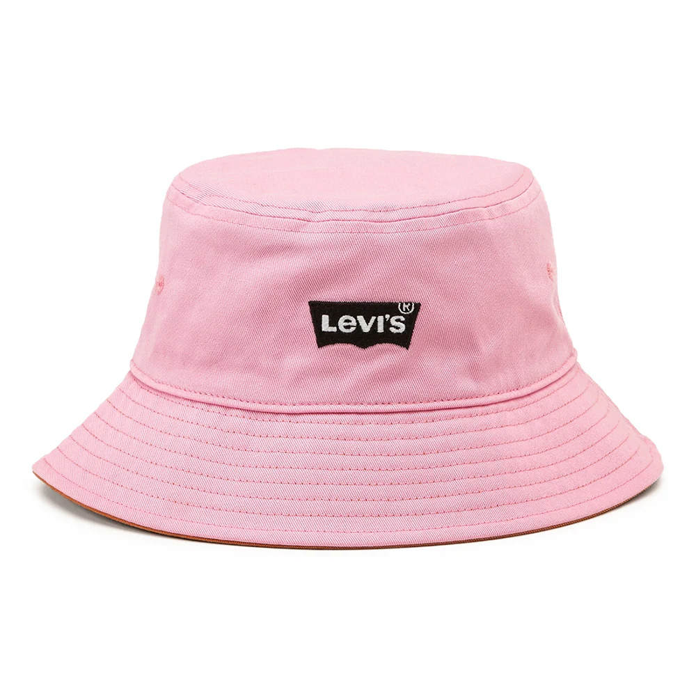 Levi's Damen Wendbarer Fischerhut - Orange-Rosa