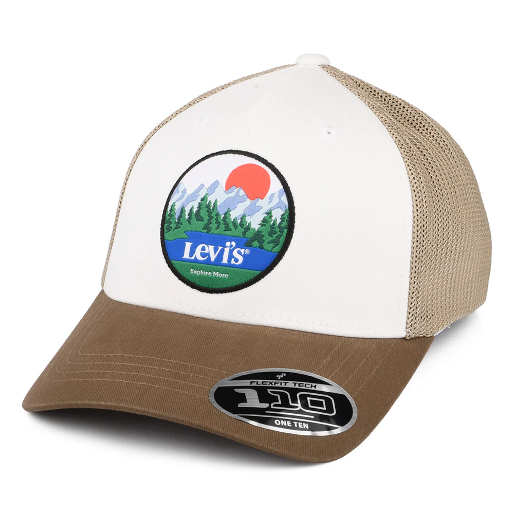 Levi's Graphic Flexfit Trucker Cap - Braun-Weiß