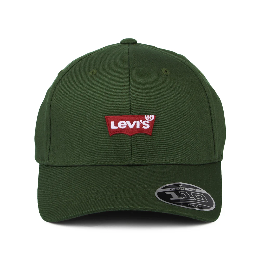 Levi's Mid Batwing Flexfit Baseball Cap - Militärgrün - Image 2