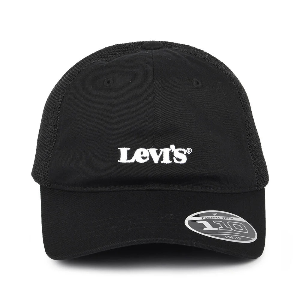 Levi's Vintage Modern Trucker Cap mit leerem Etikett - Schwarz - Image 2
