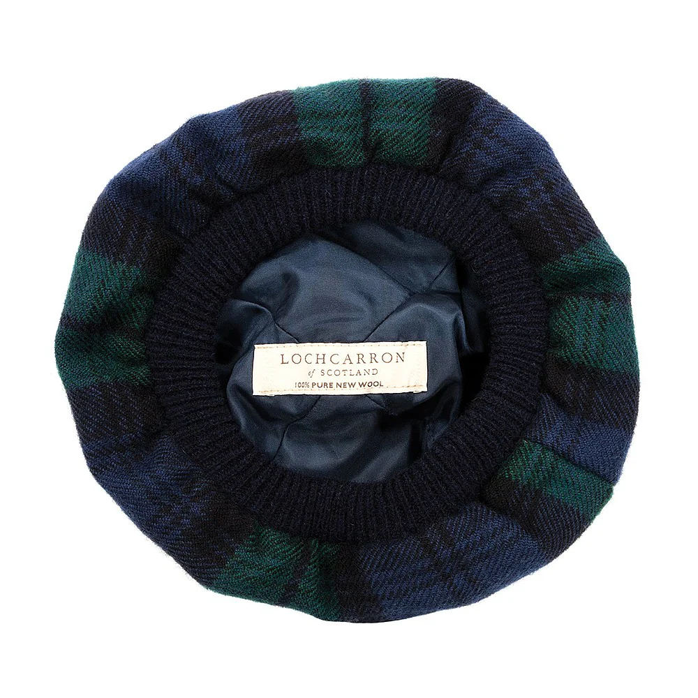 Lochcarron Schottland Tam O' Shanter Lammwoll Mütze-Black Watch Modern - Image 2