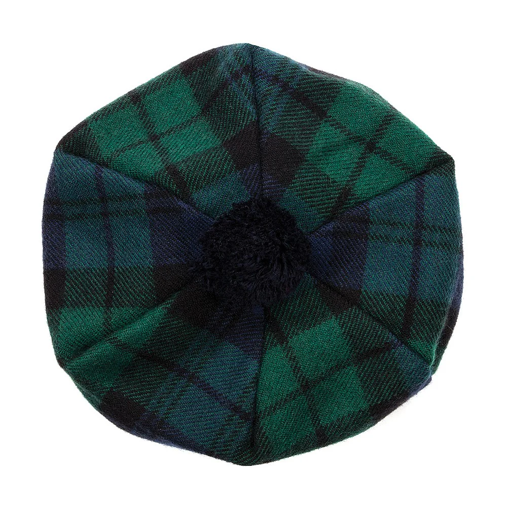Lochcarron Schottland Tam O' Shanter Lammwoll Mütze-Black Watch Modern - Image 3
