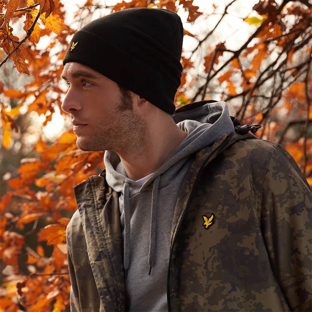 Lyle & Scott Basic Beanie Mütze - Schwarz - Image 2