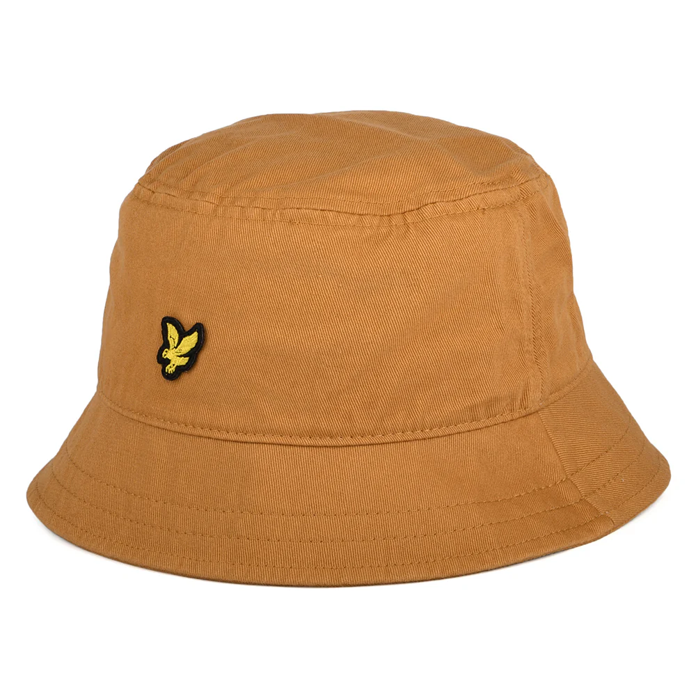 Lyle & Scott Fischerhut aus Baumwolle - Rostrot