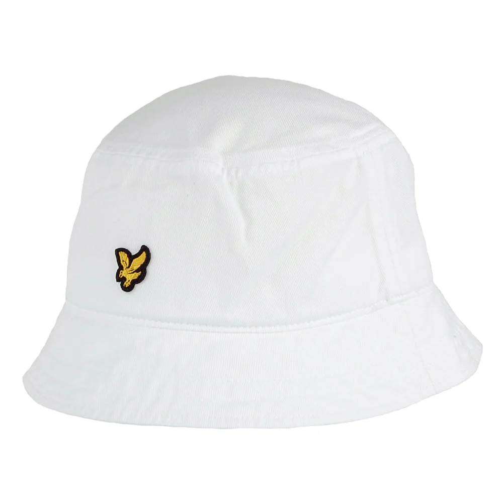 Lyle & Scott Fischerhut aus Baumwolle - Weiß