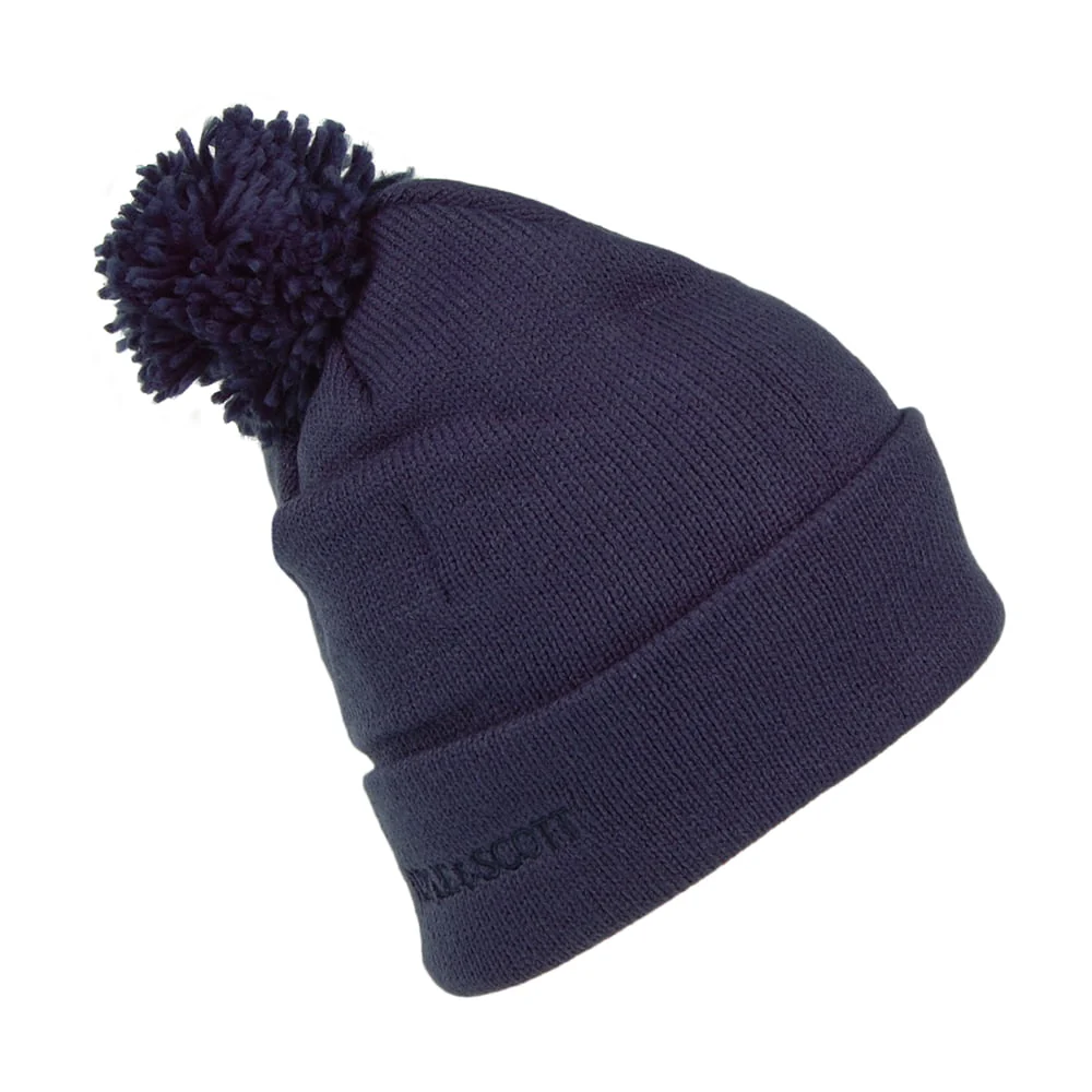 Lyle & Scott Gestrickte Bommelmütze - Dunkles Marineblau - Image 2