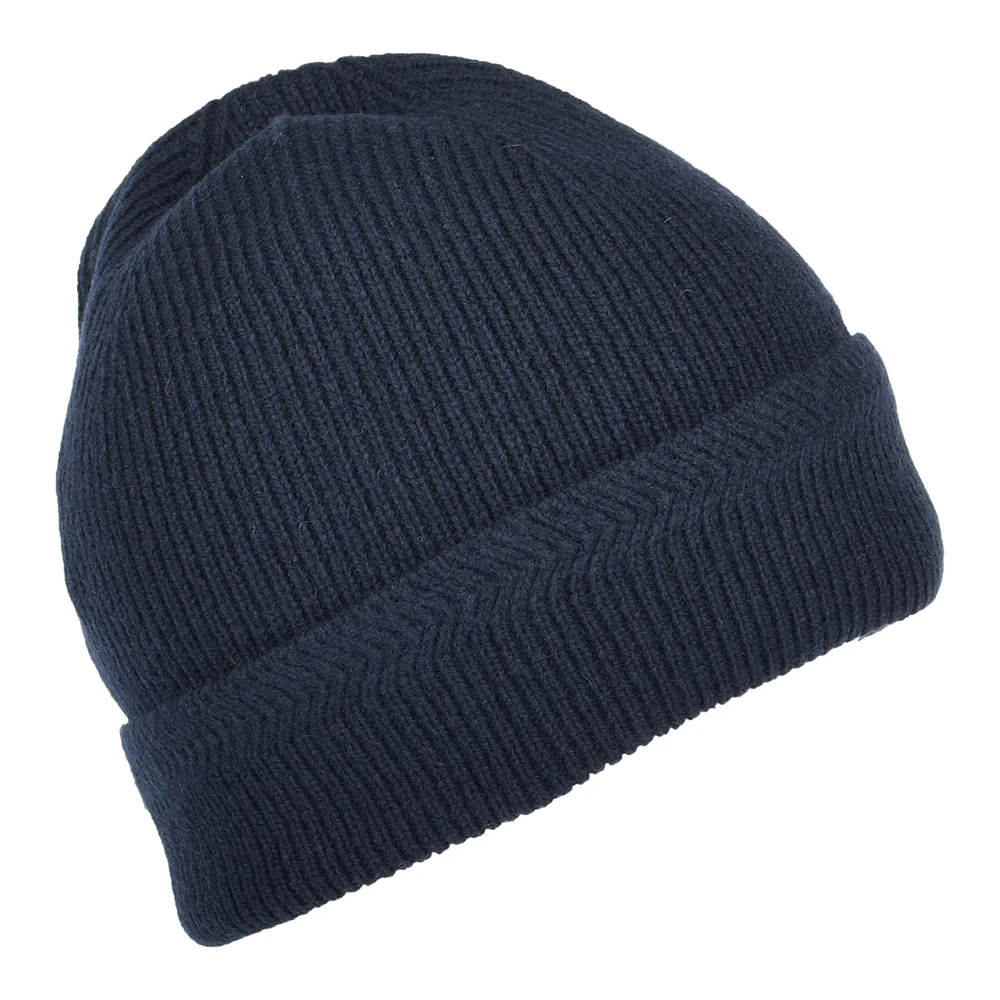 Lyle & Scott Racked Rib Beanie Mütze - Dunkles Marineblau - Image 2