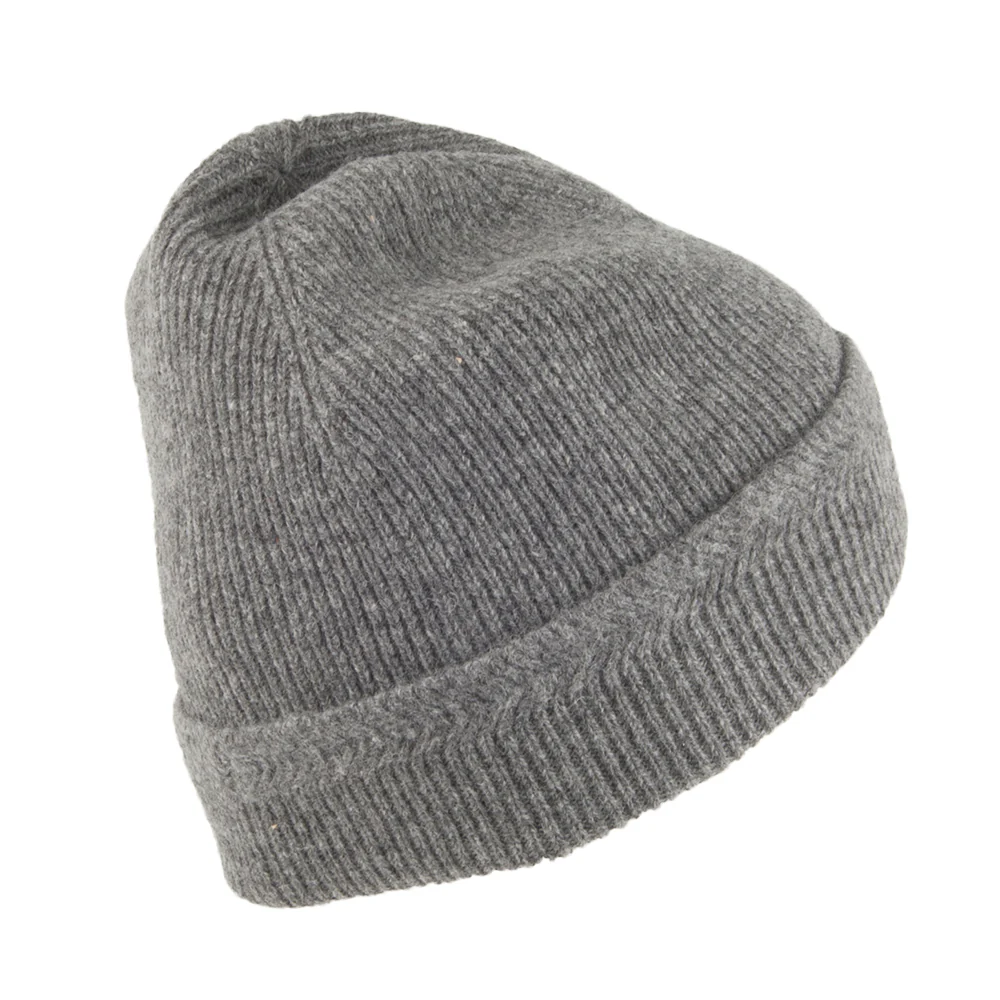 Lyle & Scott Racked Rippstrick Beanie Mütze - Grau - Image 2