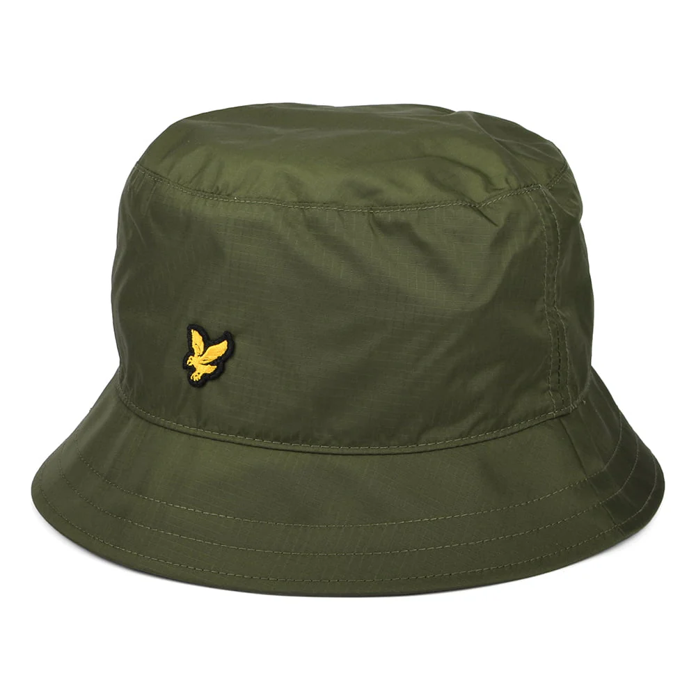 Lyle & Scott Ripstop Fischerhut aus Nylon - Olivgrün