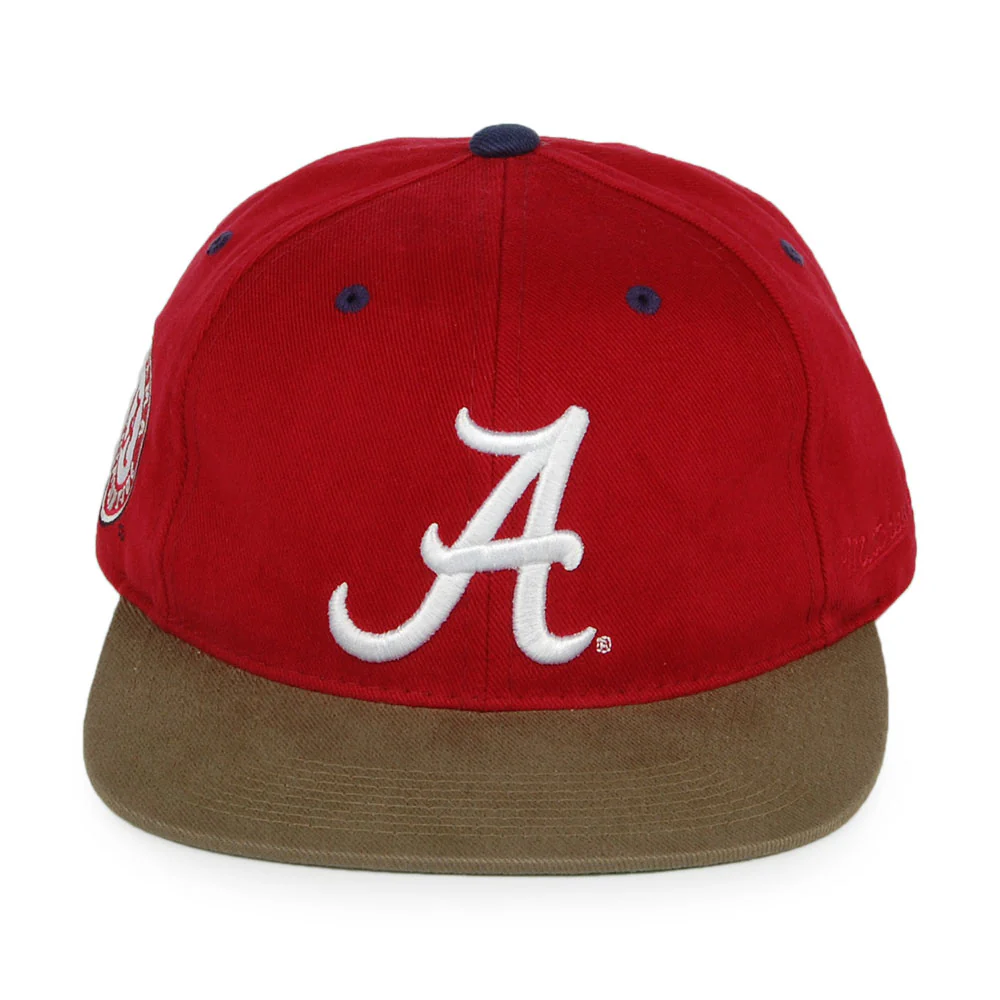 Mitchell & Ness Alabama Snapback Cap Blockhead Deadstock - Rot - Image 2