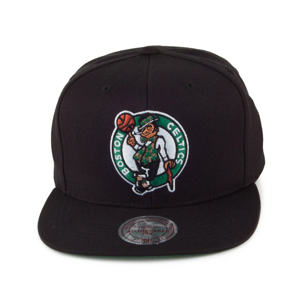 Mitchell & Ness Boston Celtics Snapback Cap - Wool Solid - Schwarz - Image 2