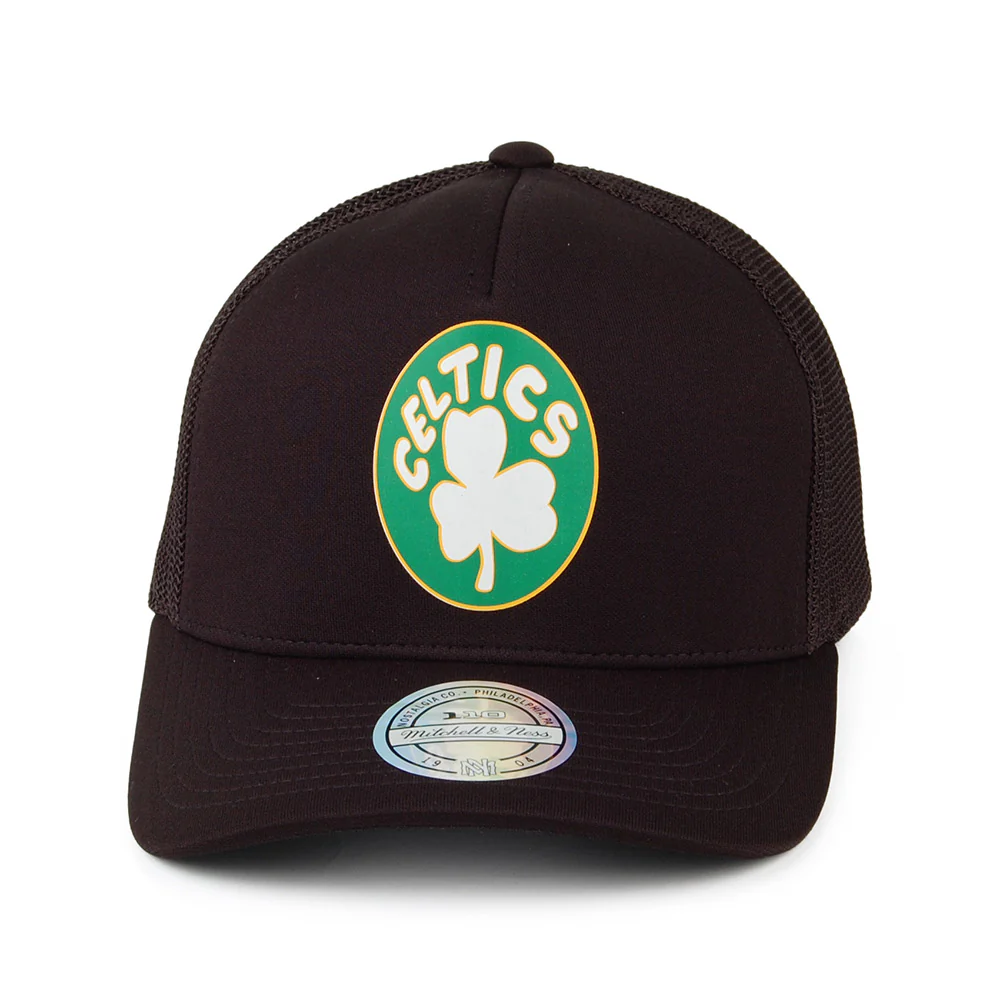 Mitchell & Ness Boston Celtics Trucker Cap - Vintage Jersey - Schwarz - Image 2