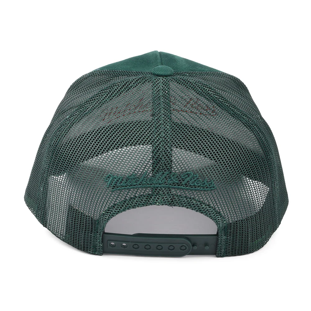 Mitchell & Ness Branded Box Logo Classic Trucker Cap - Dunkelgrün - Image 3