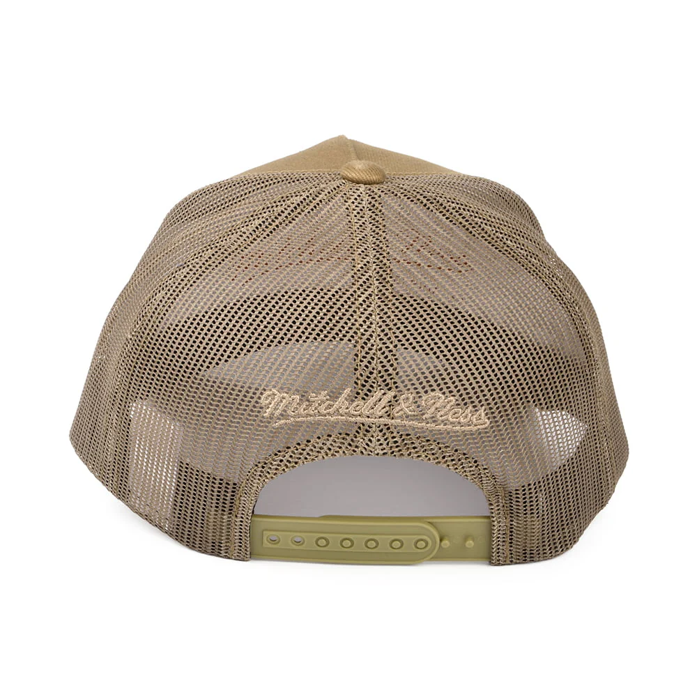 Mitchell & Ness Branded Box Logo Classic Trucker Cap - Hellbraun - Image 3