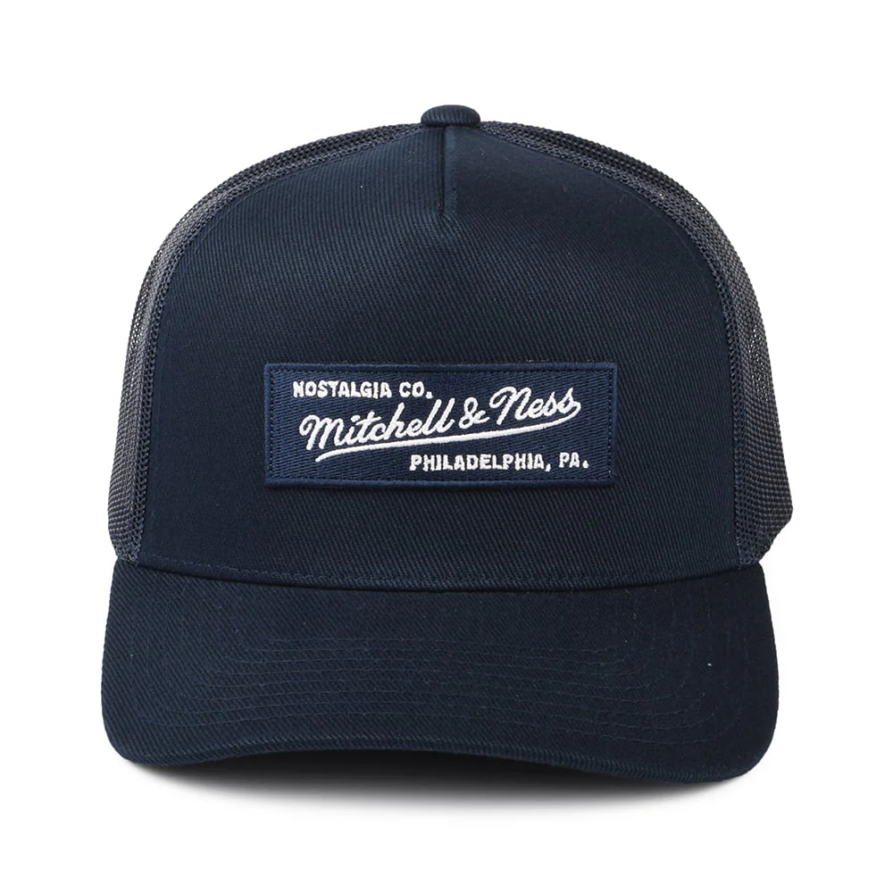 Mitchell & Ness Branded Box Logo Classic Trucker Cap - Marineblau - Image 2
