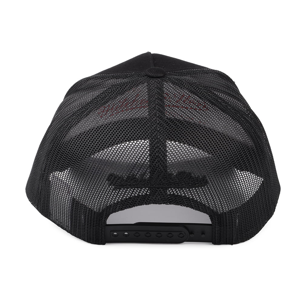 Mitchell & Ness Branded Box Logo Classic Trucker Cap - Schwarz-Gold - Image 3