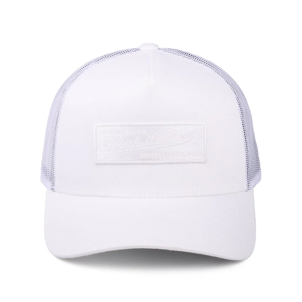 Mitchell & Ness Branded Box Logo Classic Trucker Cap - Weiß - Image 2