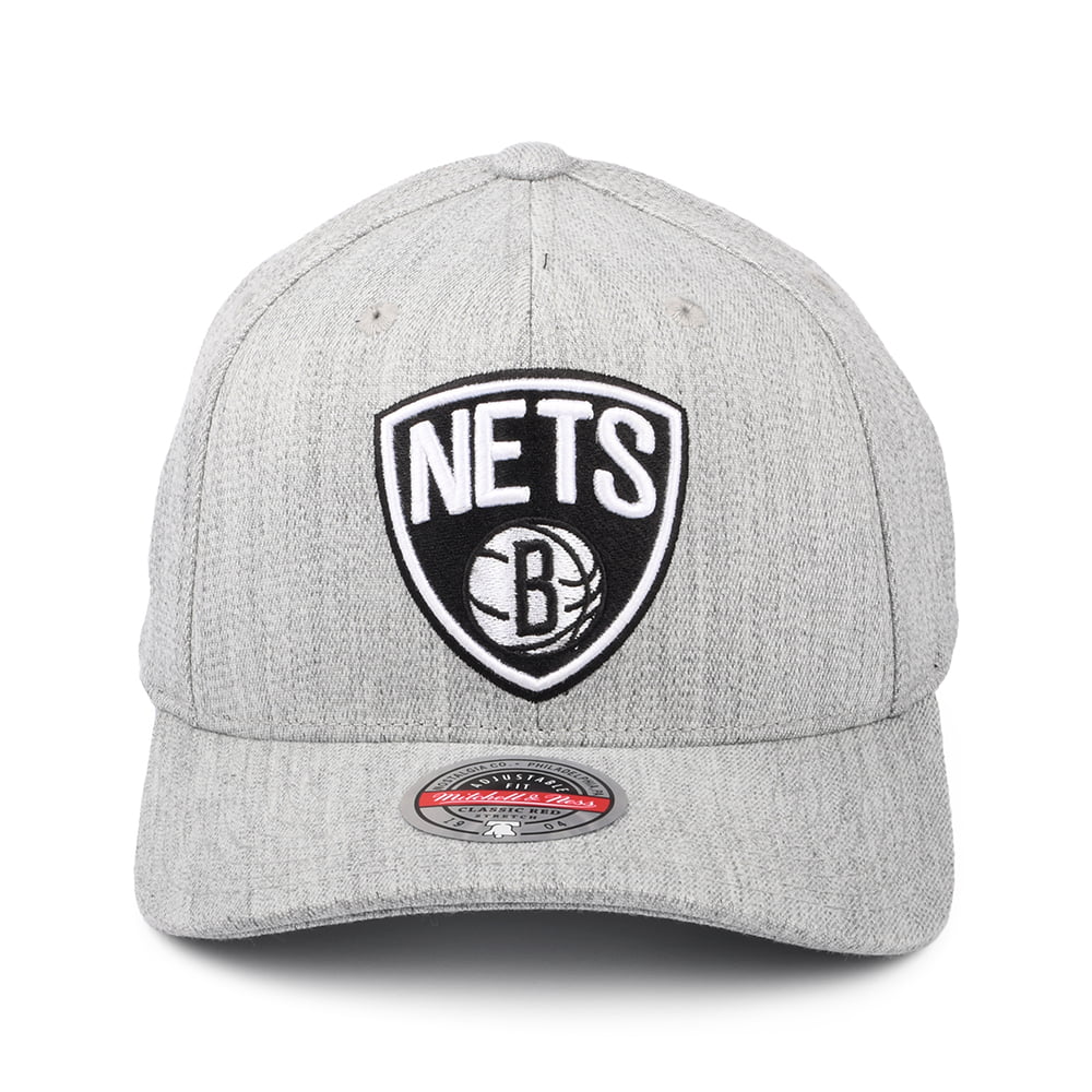 Mitchell & Ness Brooklyn Nets Snapback Cap - NBA Team Heather Redline - Meliertes Grau - Image 2
