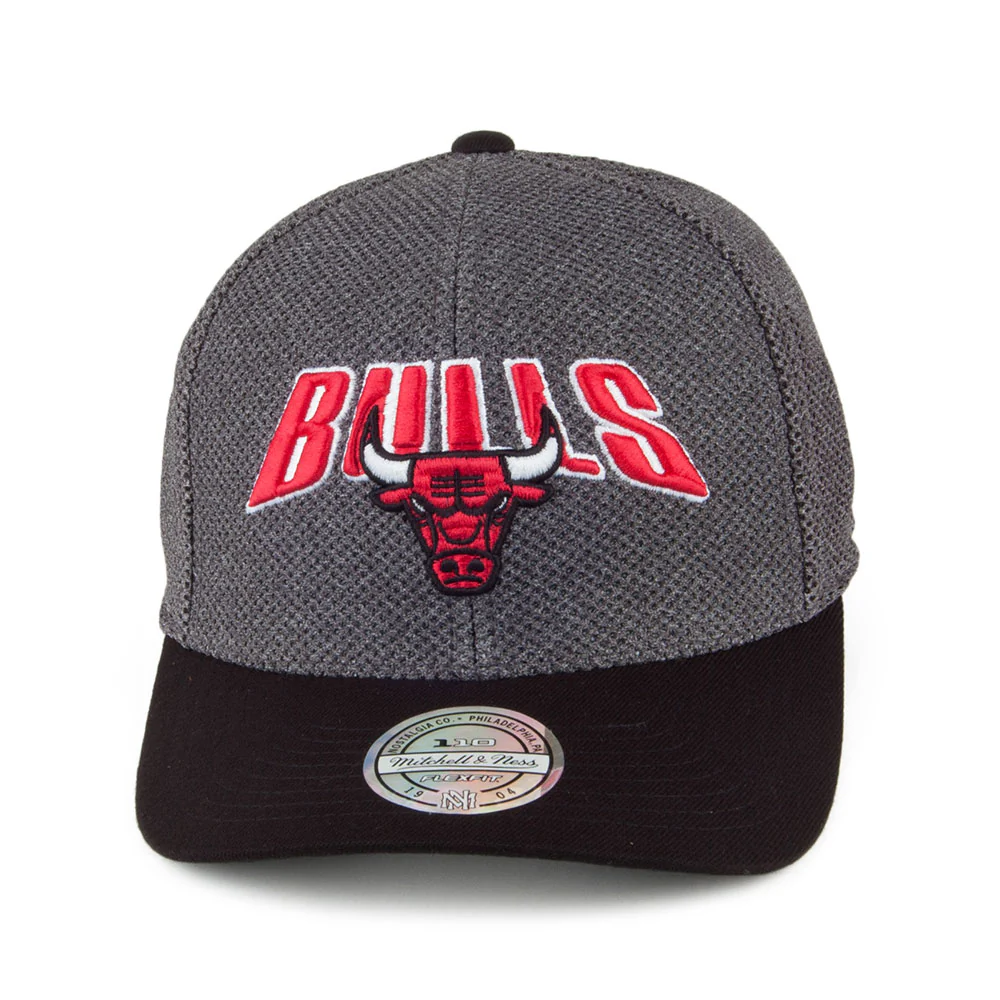 Mitchell & Ness Chicago Bulls Snapback Cap - Flashback 110 - Grau-Schwarz - Image 2