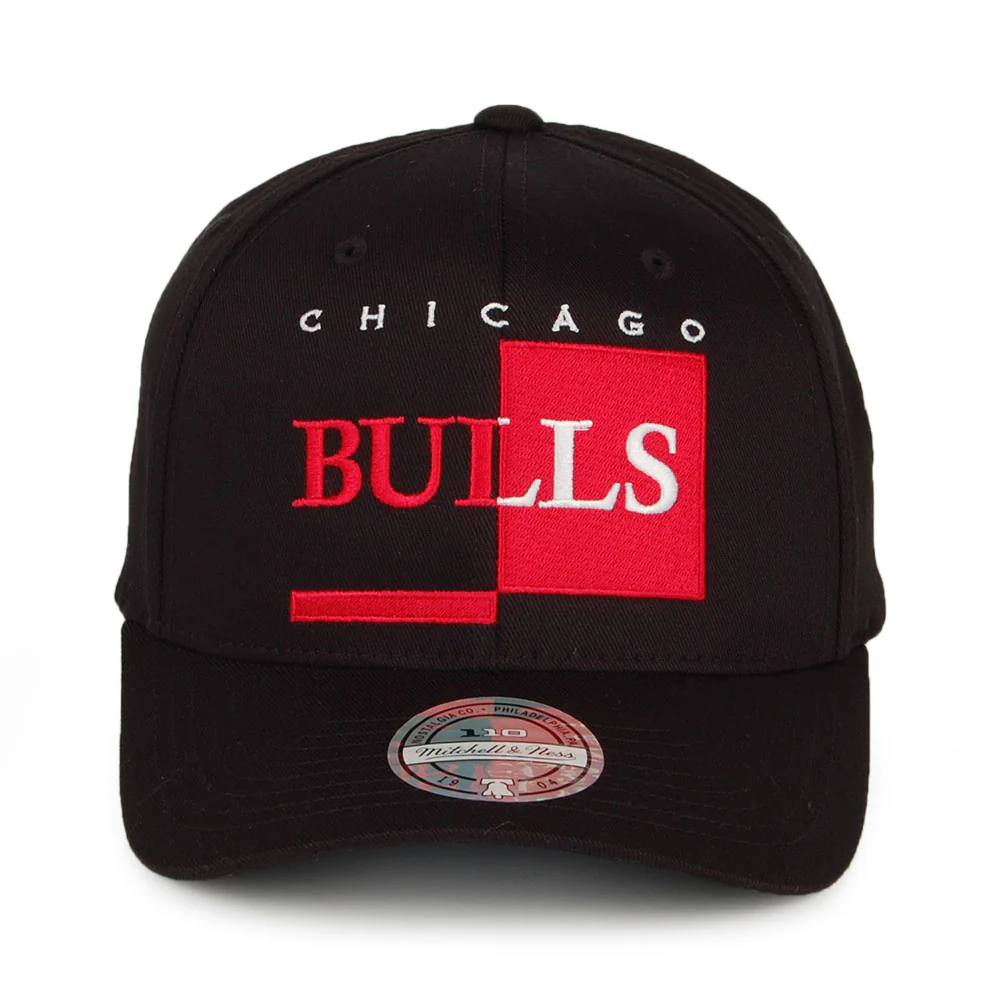 Mitchell & Ness Chicago Bulls Snapback Cap NBA Blocked 110 - Schwarz - Image 2