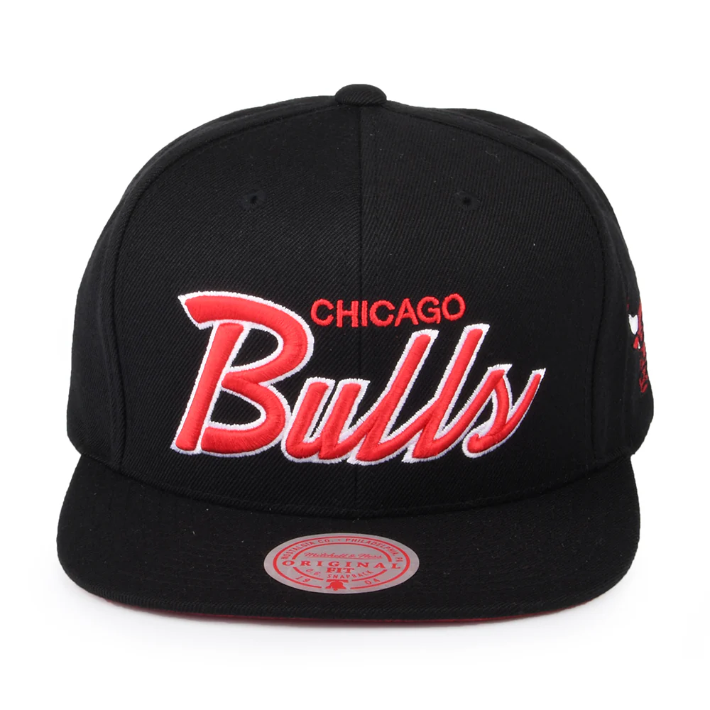 Mitchell & Ness Chicago Bulls Snapback Cap - NBA Foundation Script - Schwarz - Image 2