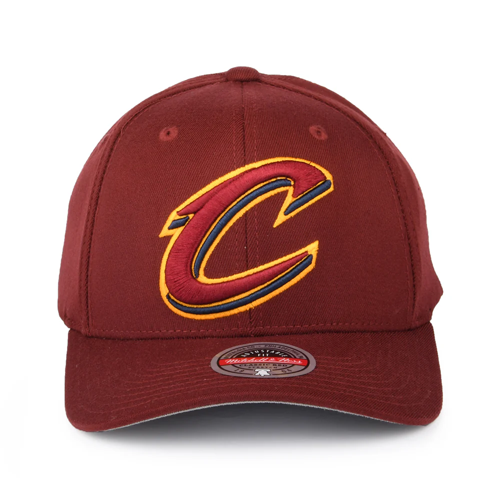 Mitchell & Ness Cleveland Cavaliers Snapback Cap - NBA Team Ground Stretch - Burgunderrot - Image 2
