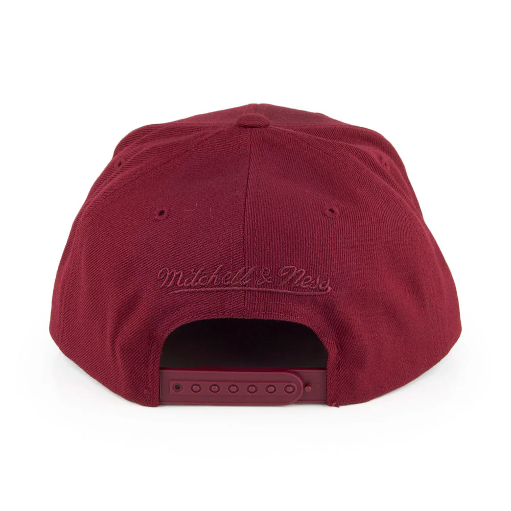 Mitchell & Ness Cleveland Cavaliers Snapback Cap - Vice Script Solid - Weinrot - Image 3
