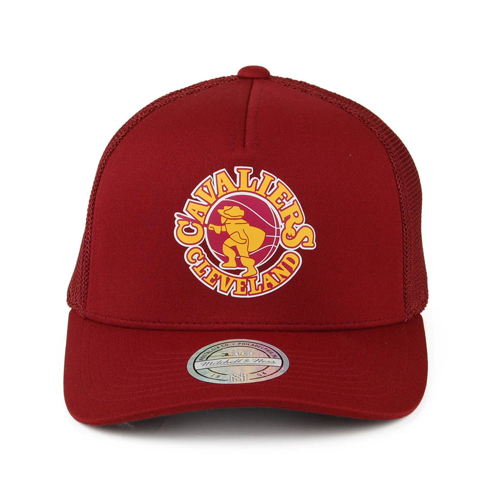Mitchell & Ness Cleveland Cavaliers Trucker Cap - Vintage Jersey - Burgunderrot - Image 2